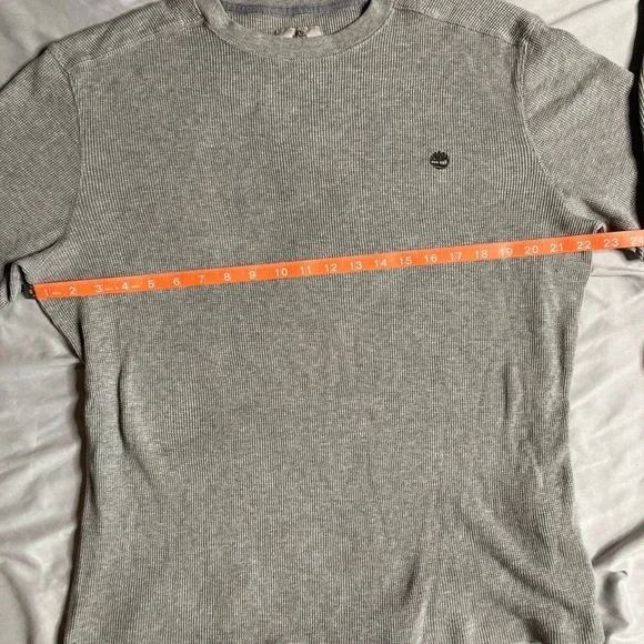 Timberland Men's Long Sleeve Gray Tee - Picture 9 of 11